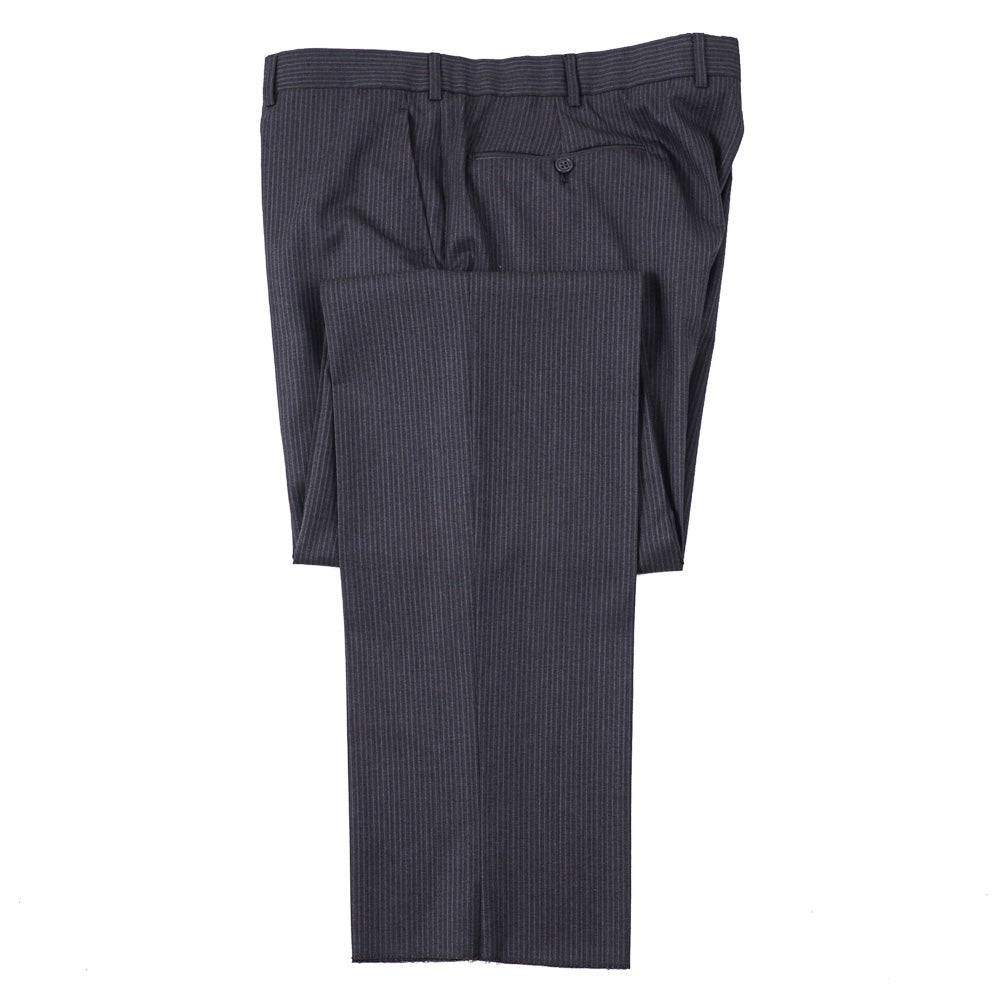 Belvest Gray Stripe Super 130s Suit - Top Shelf Apparel