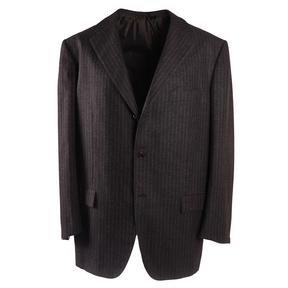 Kiton Chalk Stripe Cashmere Suit - Top Shelf Apparel