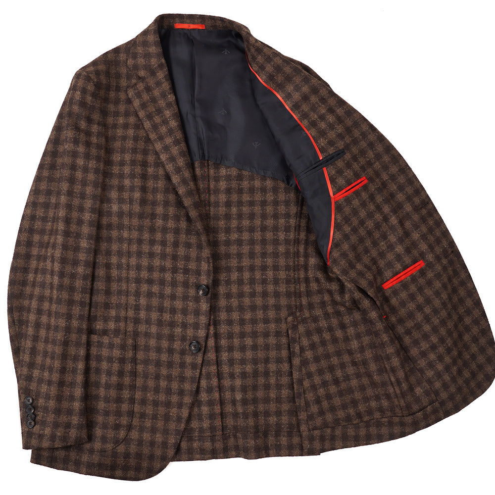 Isaia Tonal Check Boucle Wool Sport Coat - Top Shelf Apparel