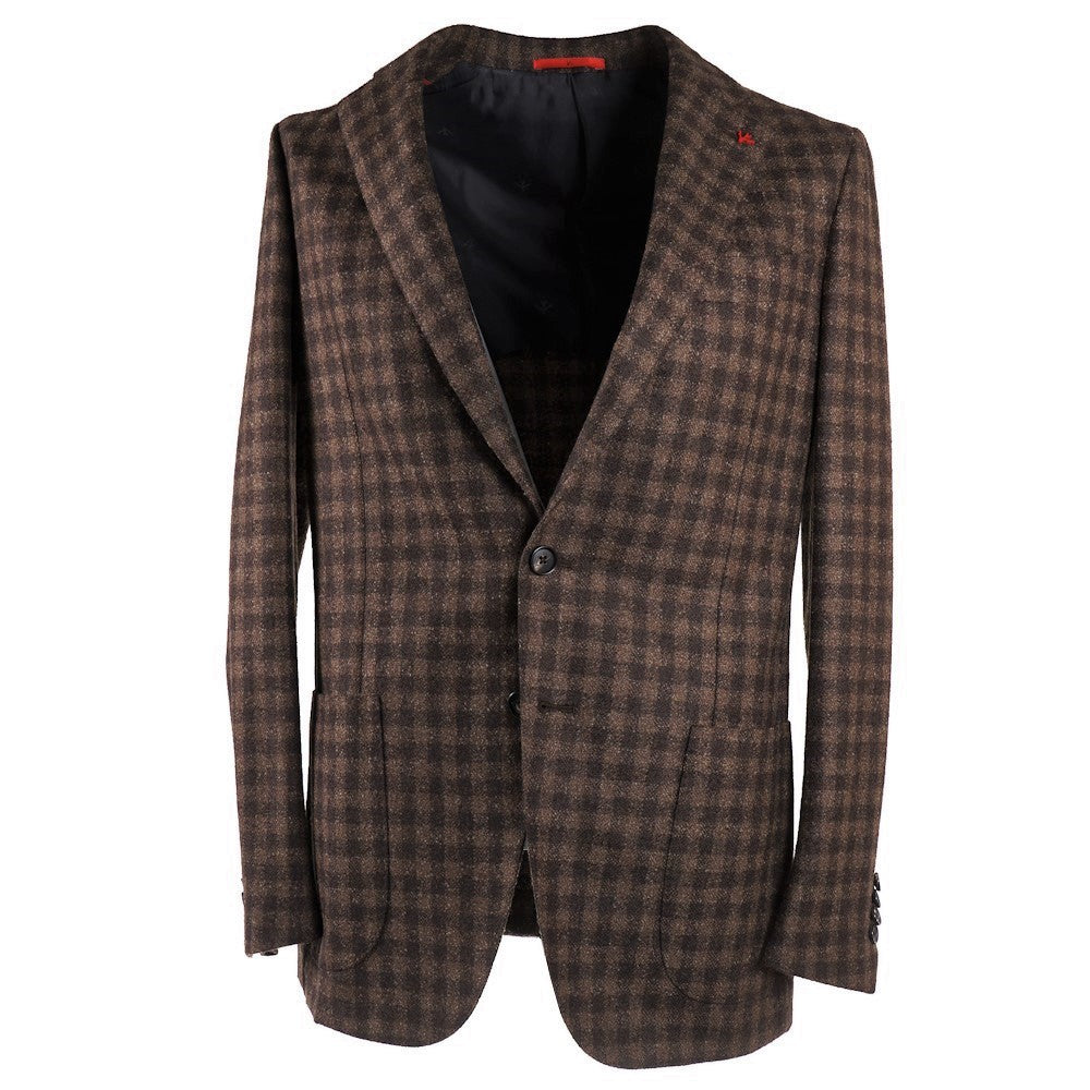 Isaia Tonal Check Boucle Wool Sport Coat - Top Shelf Apparel
