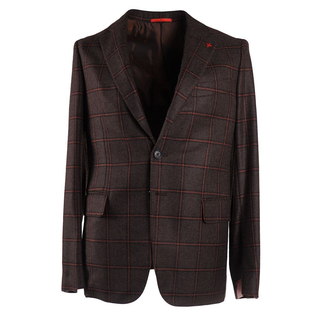 Isaia Windowpane Check Cashmere Sport Coat - Top Shelf Apparel