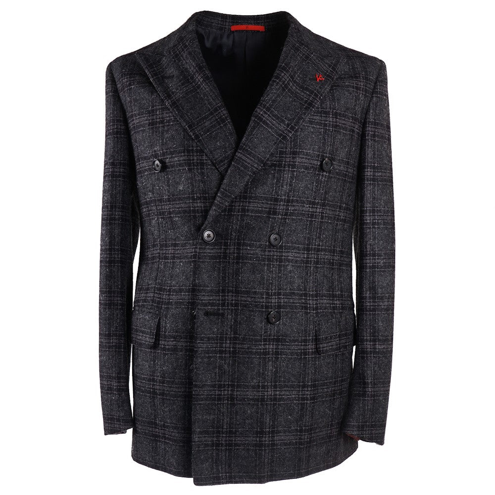 Isaia Gray and Black Check Sport Coat - Top Shelf Apparel