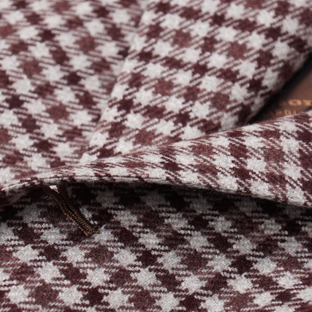 Kiton Burgundy Check Cashmere Sport Coat - Top Shelf Apparel