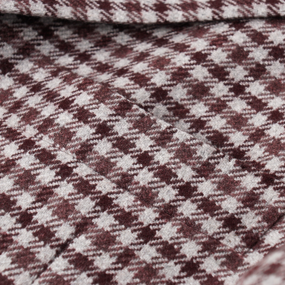 Kiton Burgundy Check Cashmere Sport Coat - Top Shelf Apparel