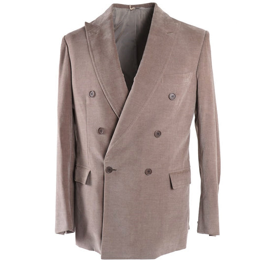 Brioni Dove Beige Cotton-Cashmere Suit - Top Shelf Apparel
