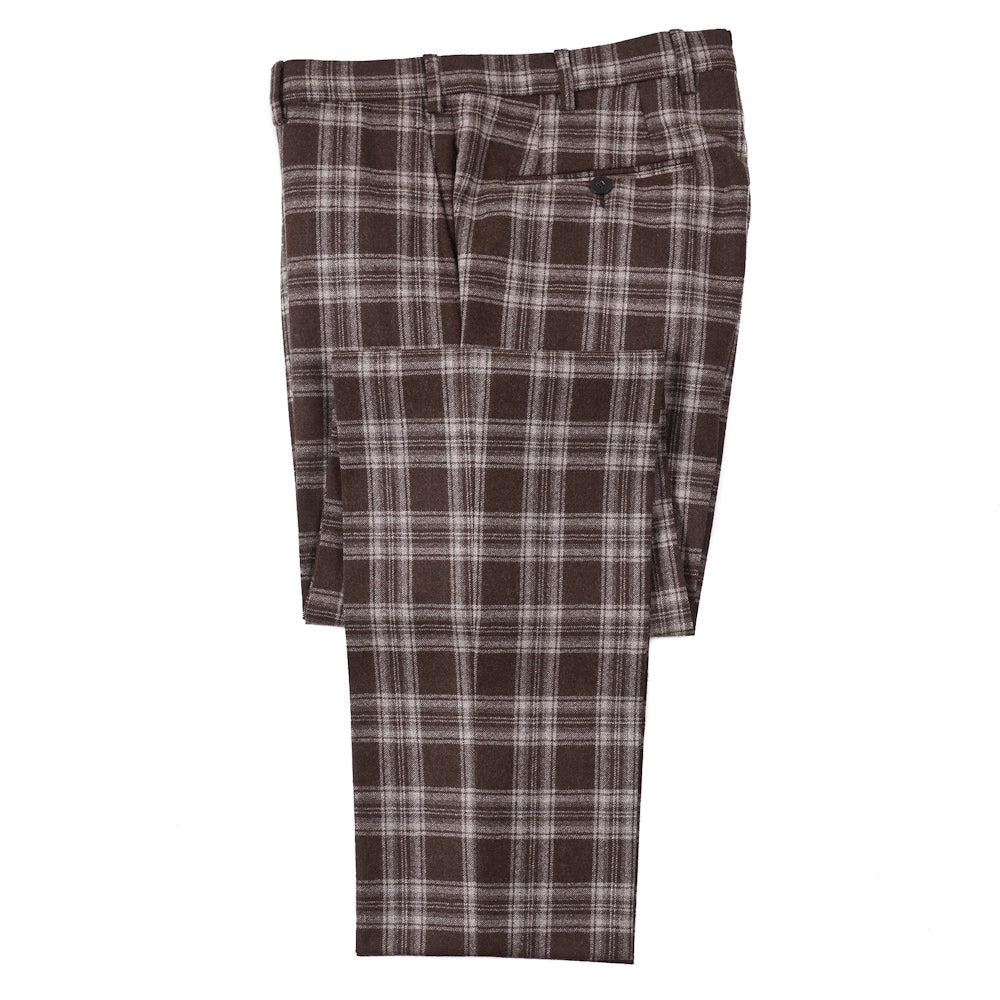 Isaia Layered Check Flannel Wool Suit - Top Shelf Apparel