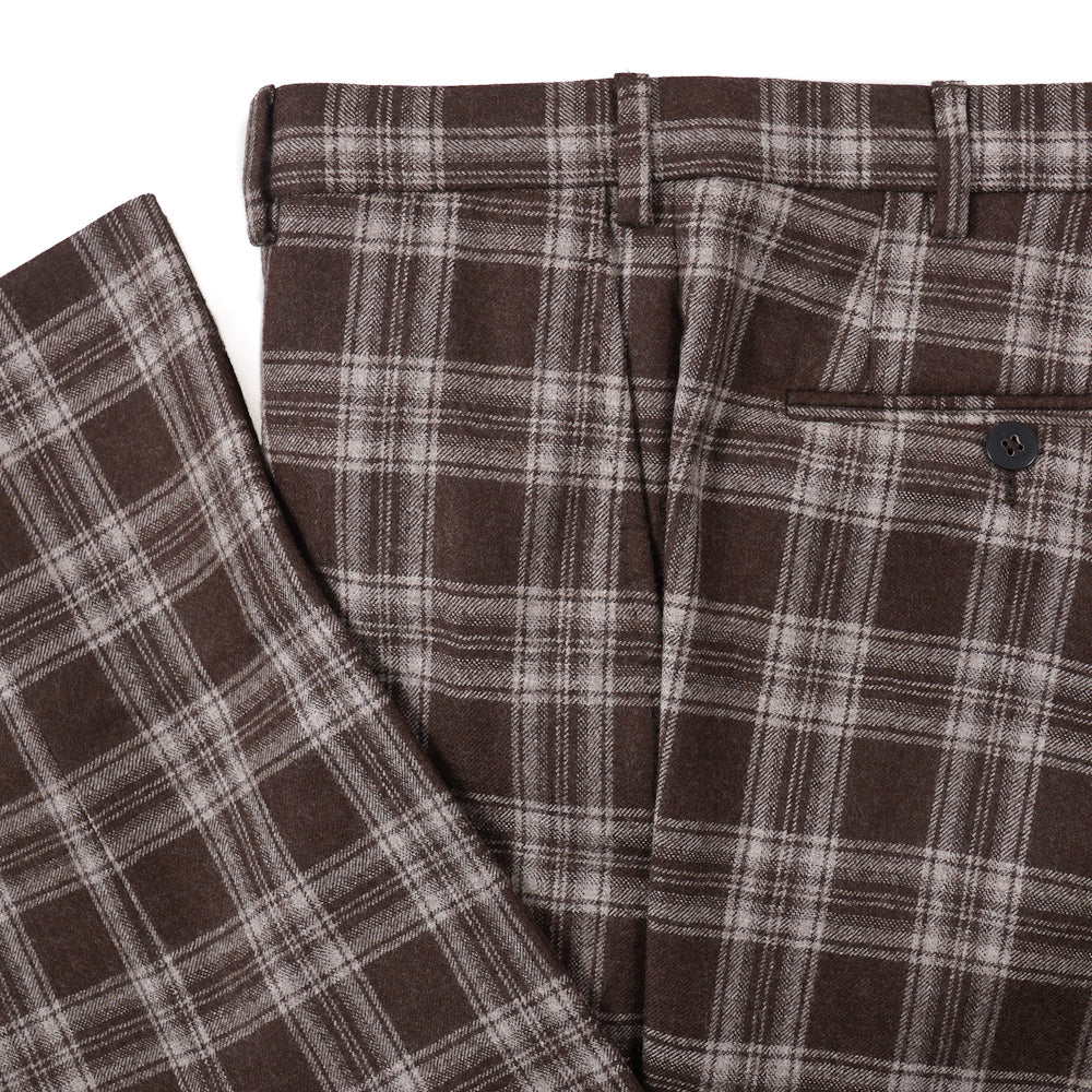 Isaia Layered Check Flannel Wool Suit - Top Shelf Apparel
