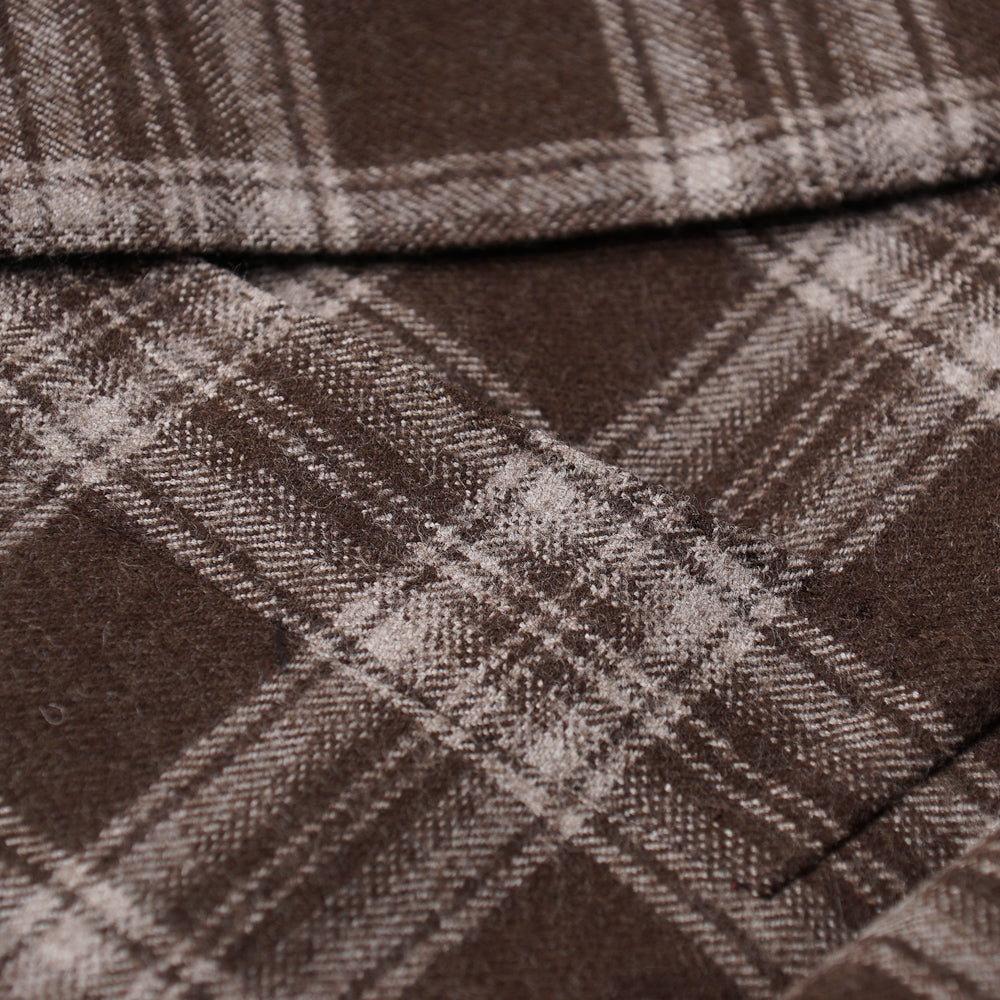 Isaia Layered Check Flannel Wool Suit - Top Shelf Apparel