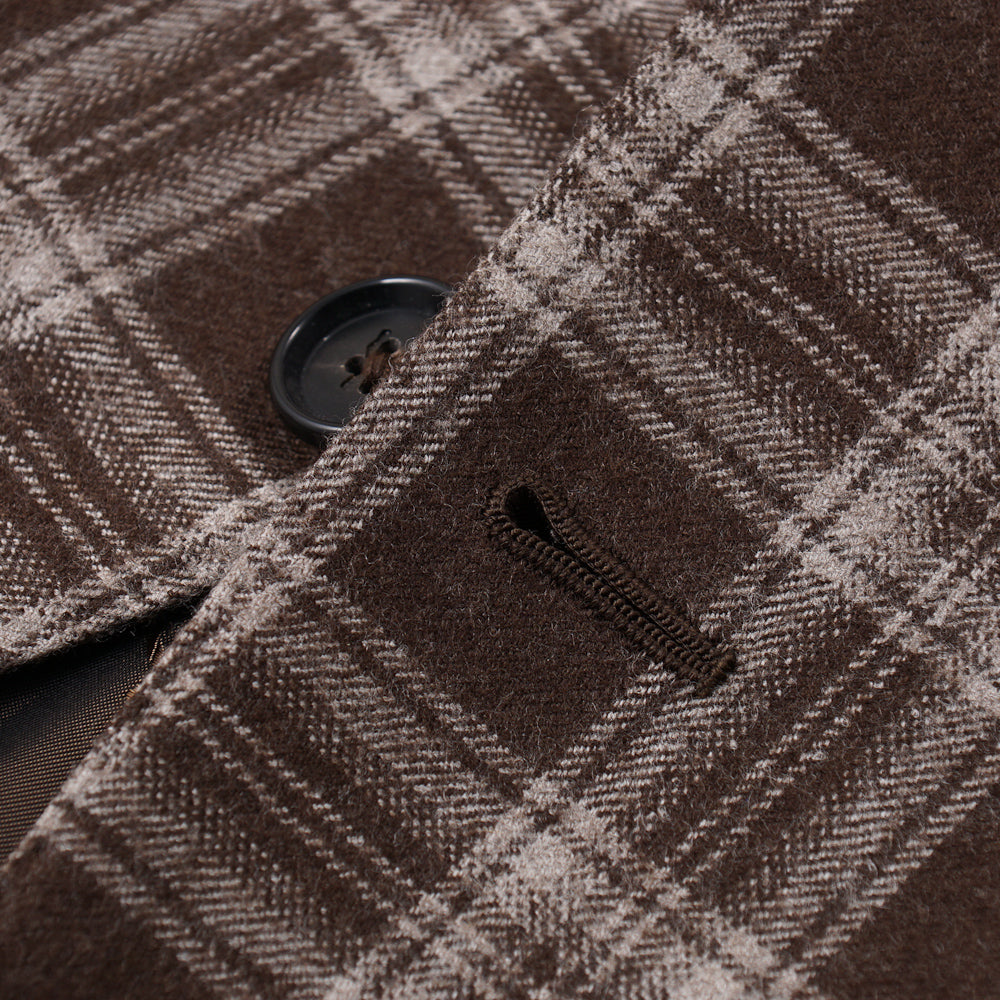 Isaia Layered Check Flannel Wool Suit - Top Shelf Apparel