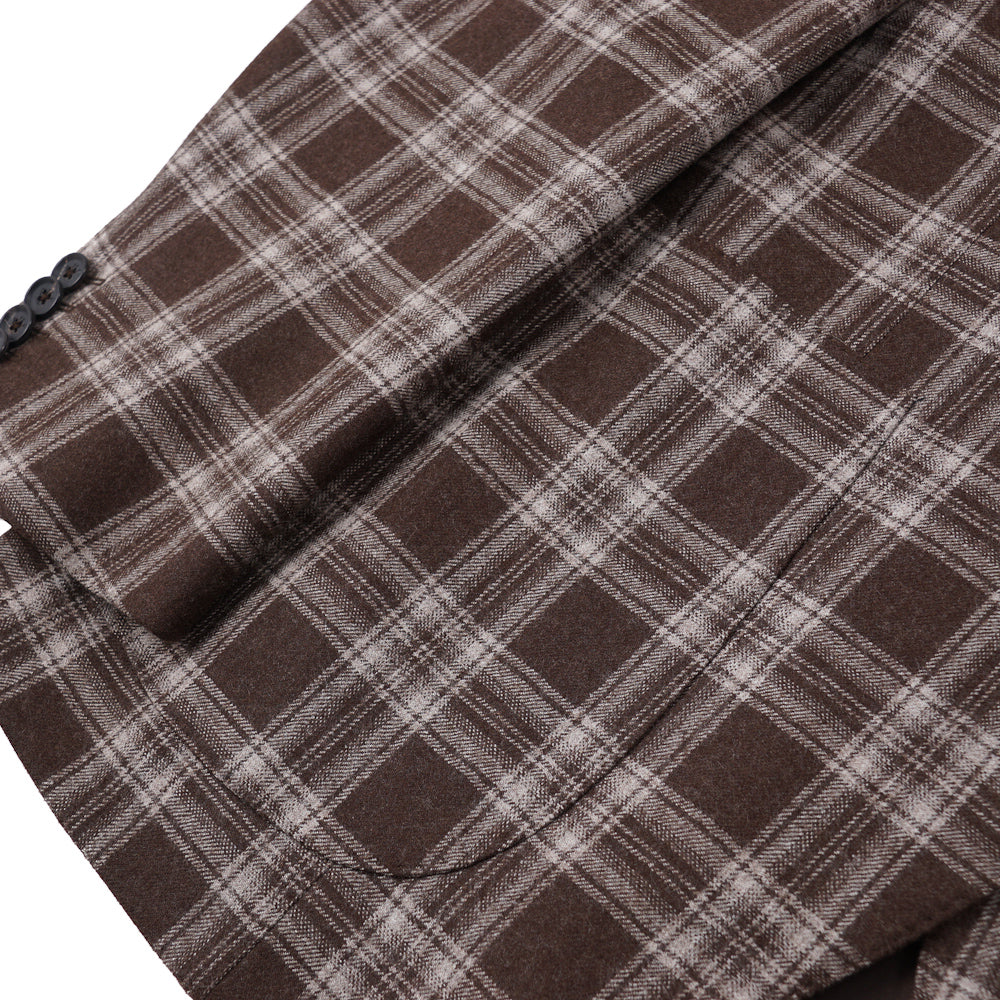 Isaia Layered Check Flannel Wool Suit - Top Shelf Apparel