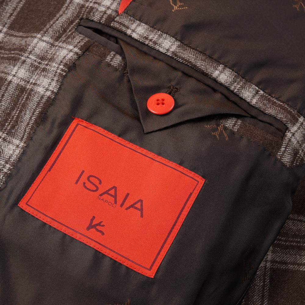Isaia Layered Check Flannel Wool Suit - Top Shelf Apparel