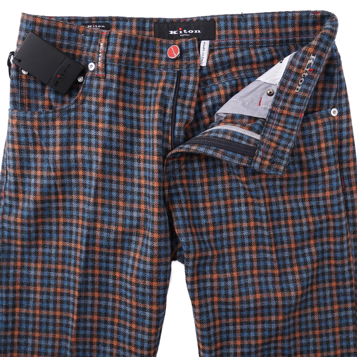 Kiton Slim Fit Five-Pocket Flannel Wool Pants - Top Shelf Apparel