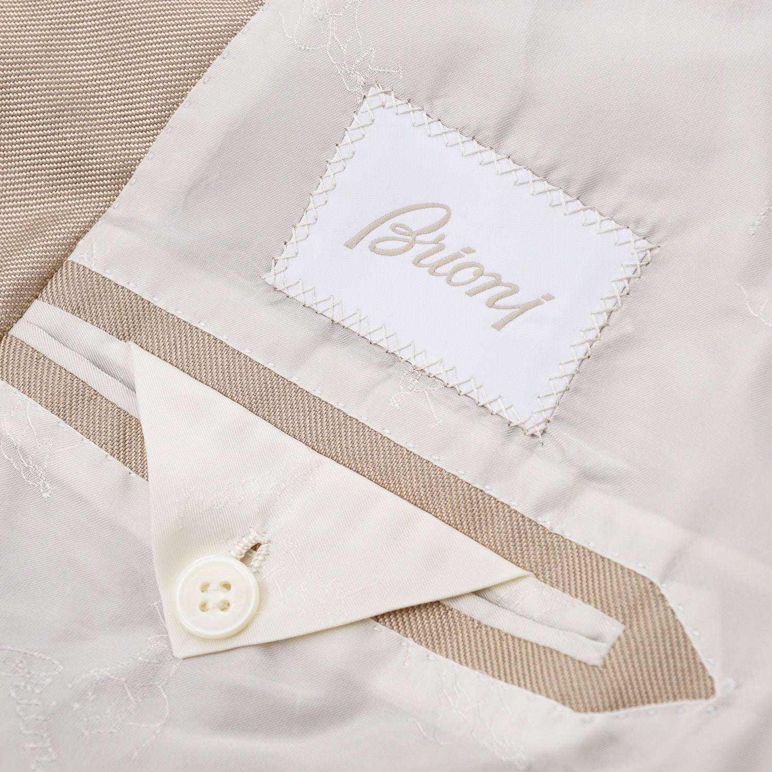 Brioni Gold Silk Dinner Jacket with Peak Lapels - Top Shelf Apparel