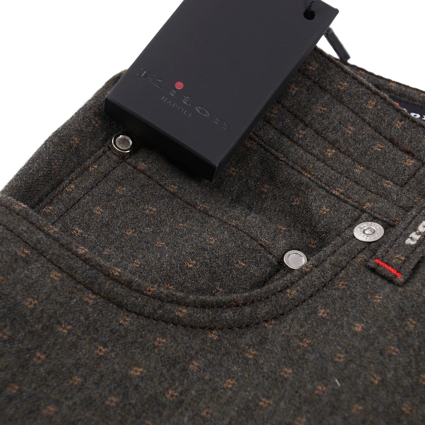 Kiton Slim Fit Five-Pocket Patterned Wool Pants - Top Shelf Apparel