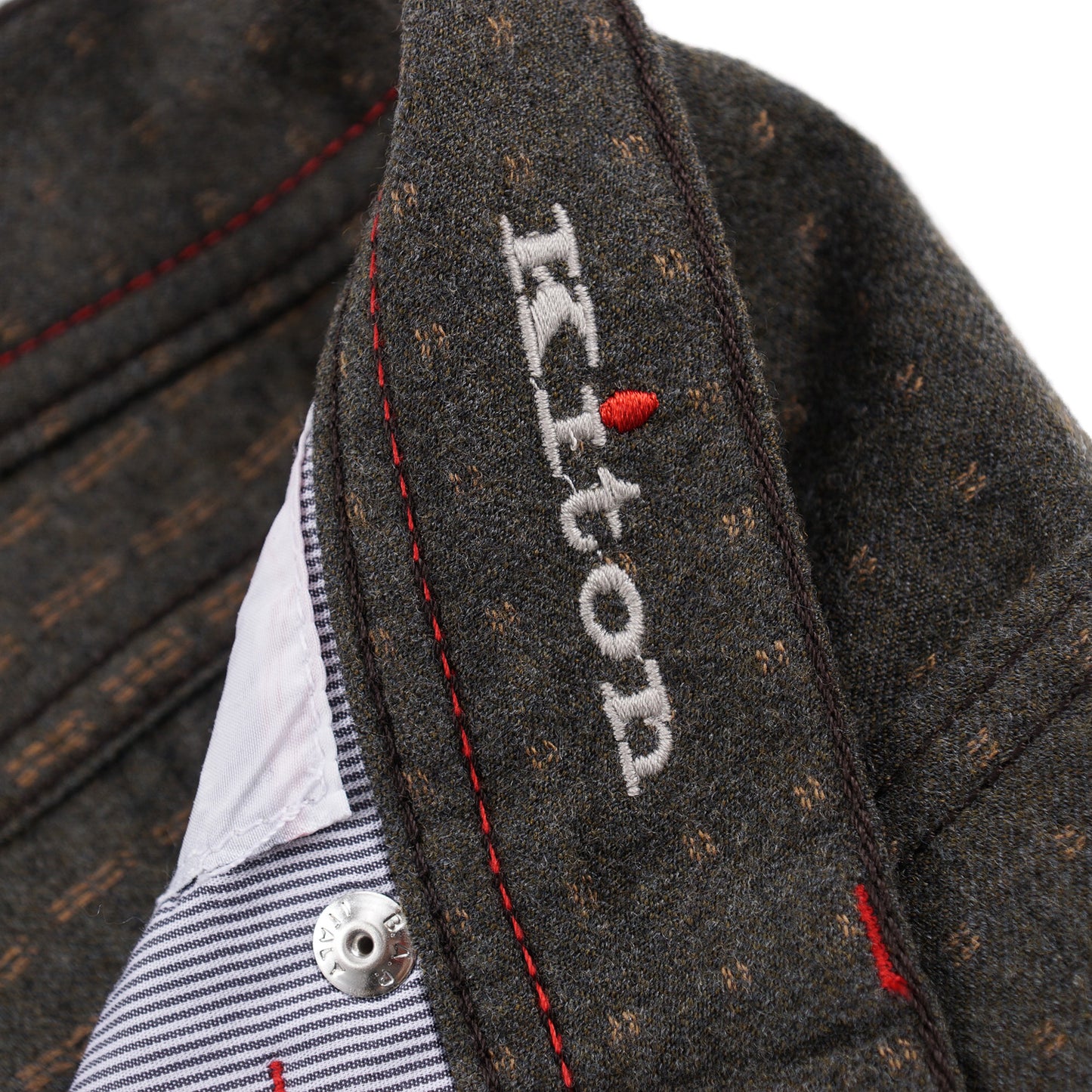 Kiton Slim Fit Five-Pocket Patterned Wool Pants - Top Shelf Apparel