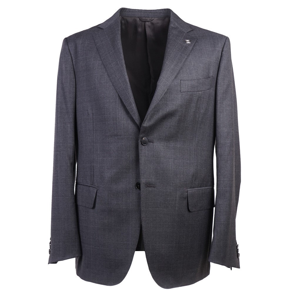 Eidos Gray Subtle Check Wool Suit - Top Shelf Apparel