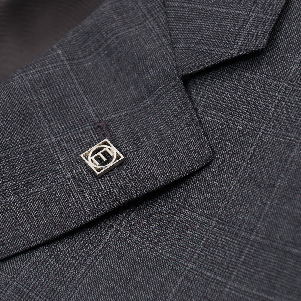 Eidos Gray Subtle Check Wool Suit - Top Shelf Apparel