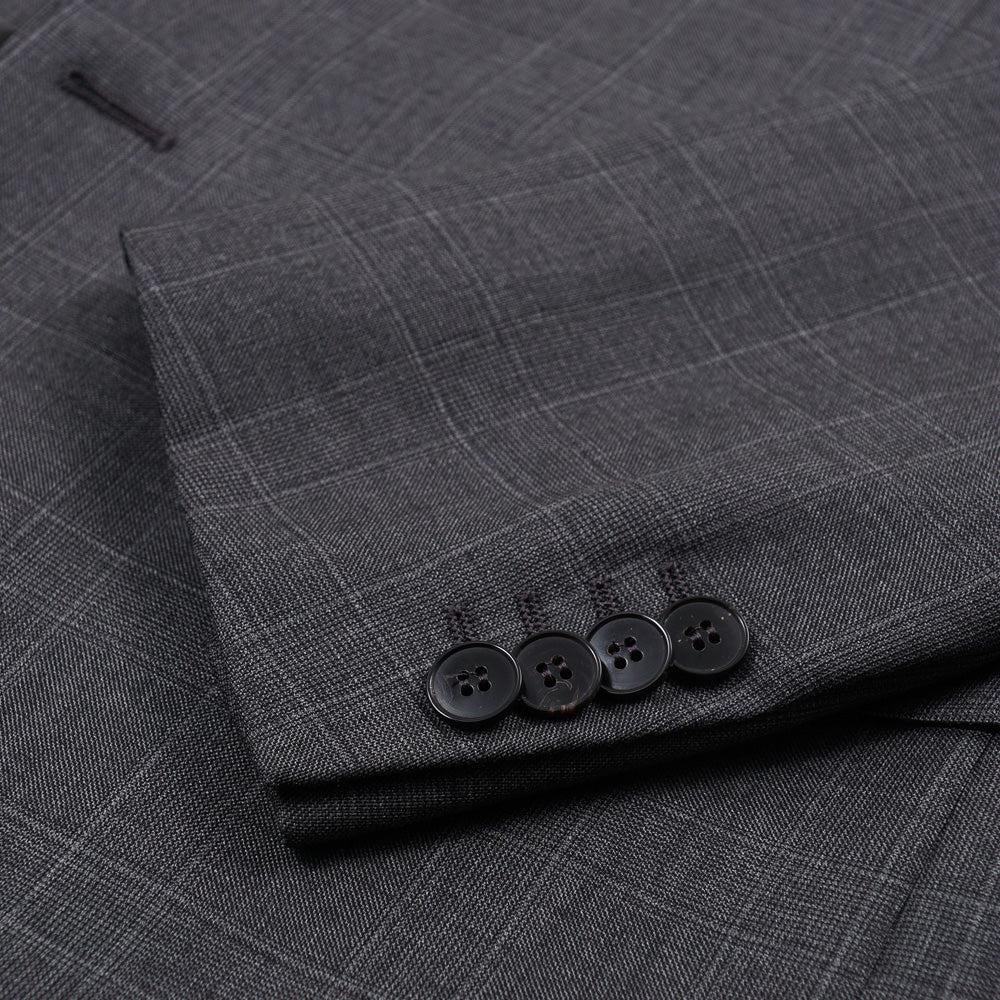 Eidos Gray Subtle Check Wool Suit - Top Shelf Apparel