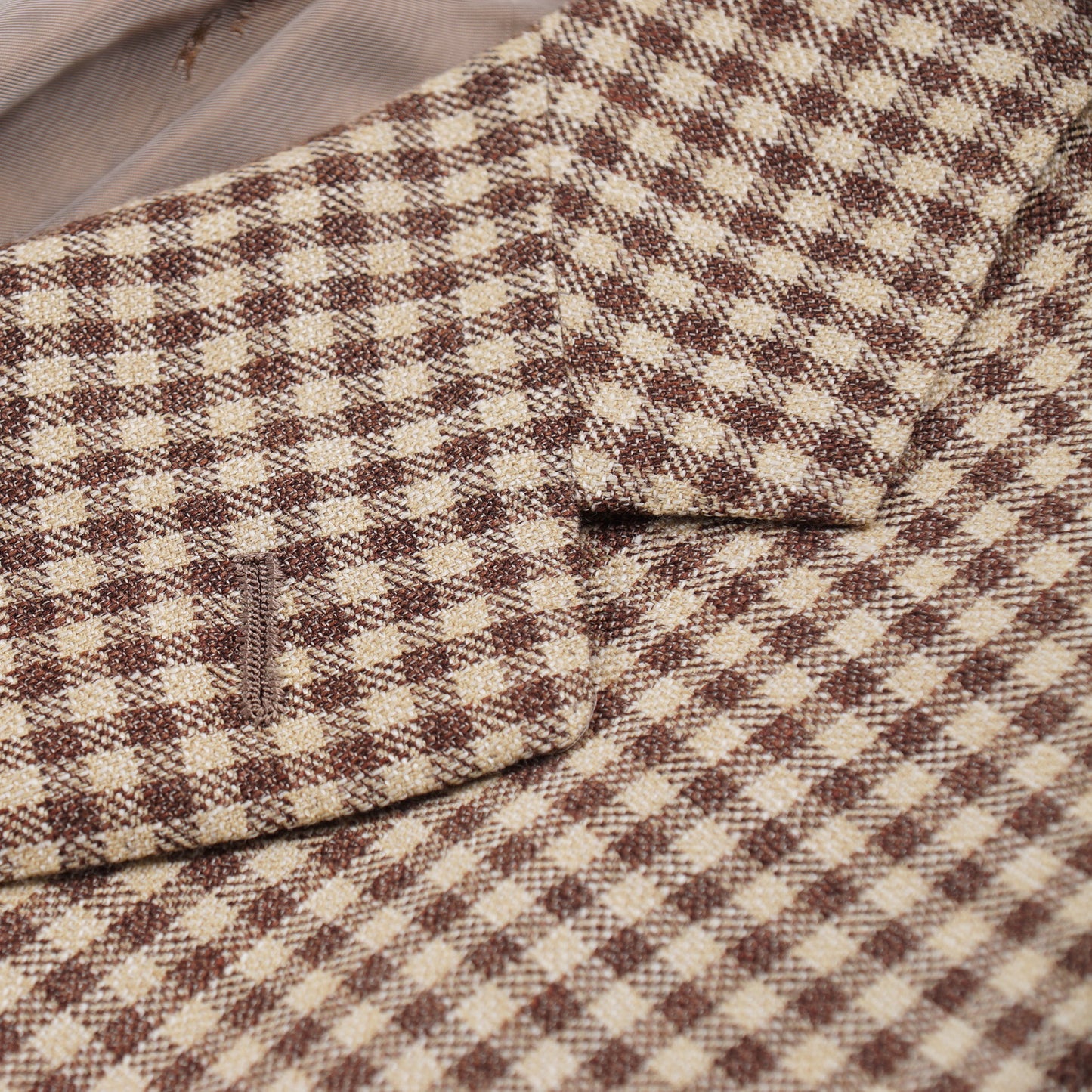Kiton Layered Check Cashmere-Linen-Silk Sport Coat - Top Shelf Apparel