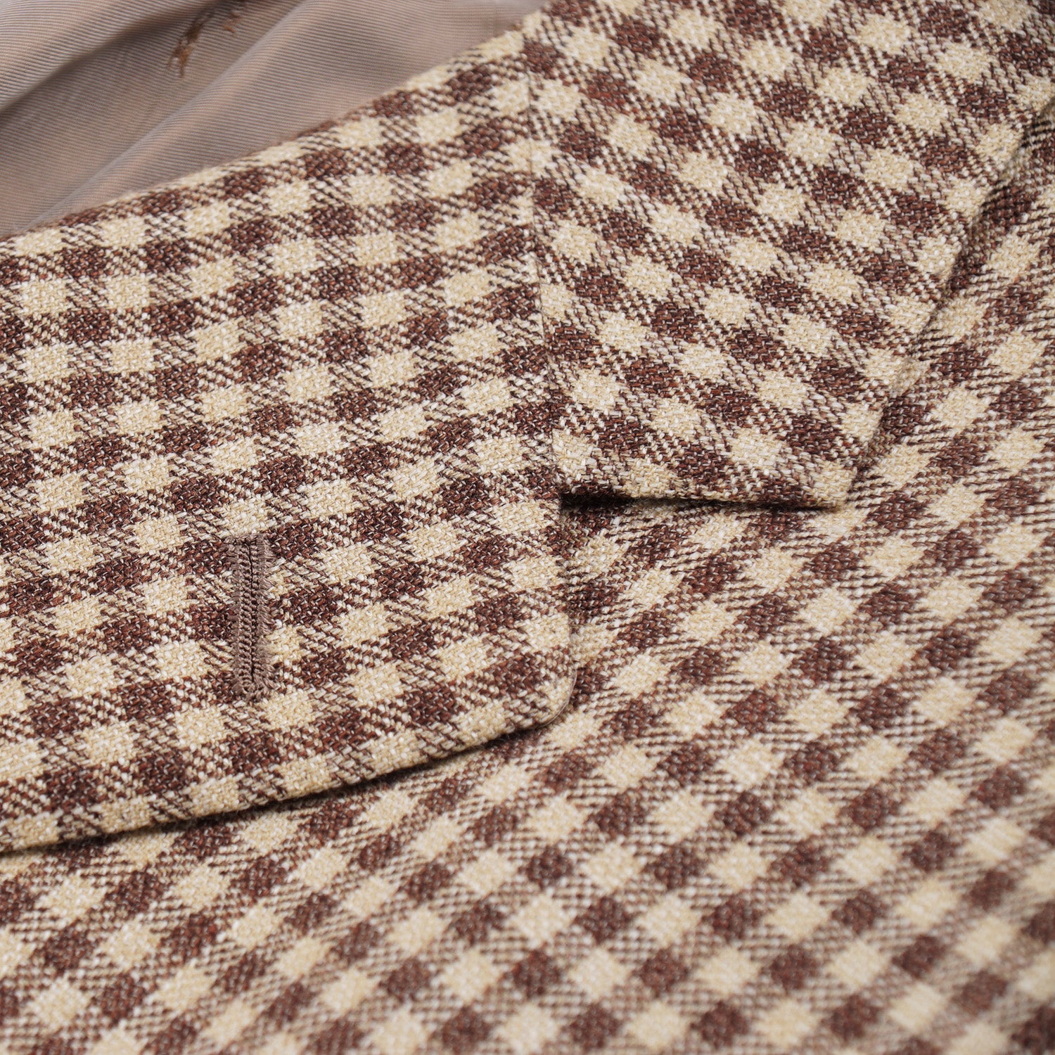 Kiton Layered Check Cashmere-Linen-Silk Sport Coat - Top Shelf Apparel