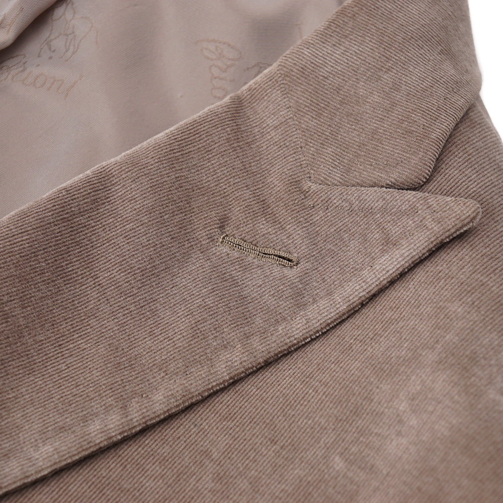 Brioni Cotton-Cashmere Suit with Peak Lapels - Top Shelf Apparel