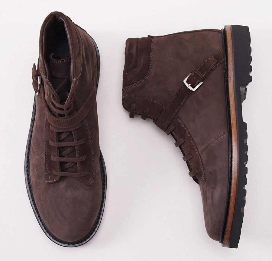 Kiton Nubuck Leather Ankle Boots - Top Shelf Apparel