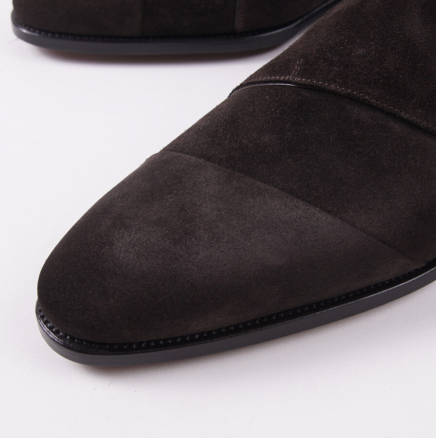 Kiton Suede Double Buckle Monk Strap - Top Shelf Apparel