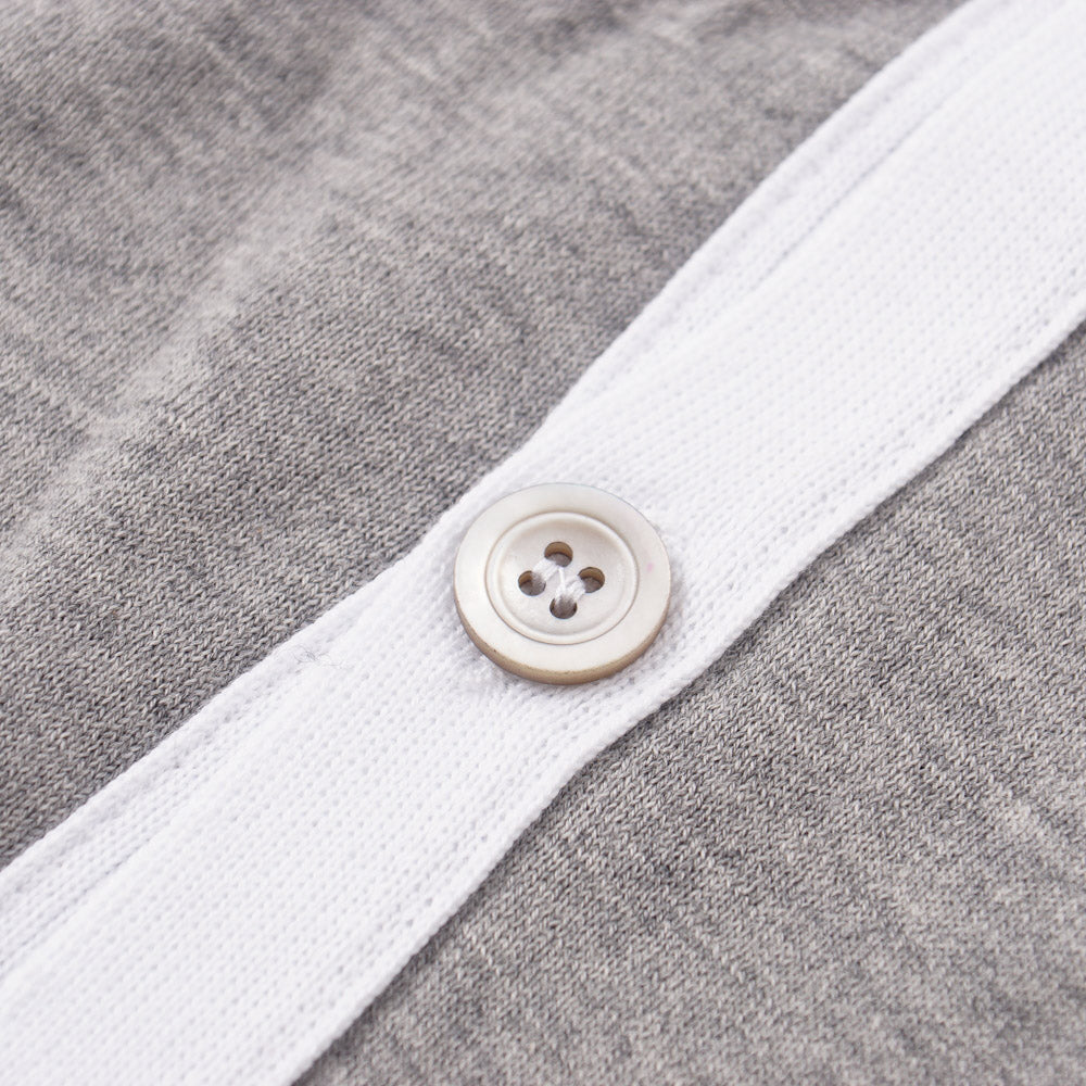 Kiton Lightweight Cotton Cardigan Sweater in Gray - Top Shelf Apparel