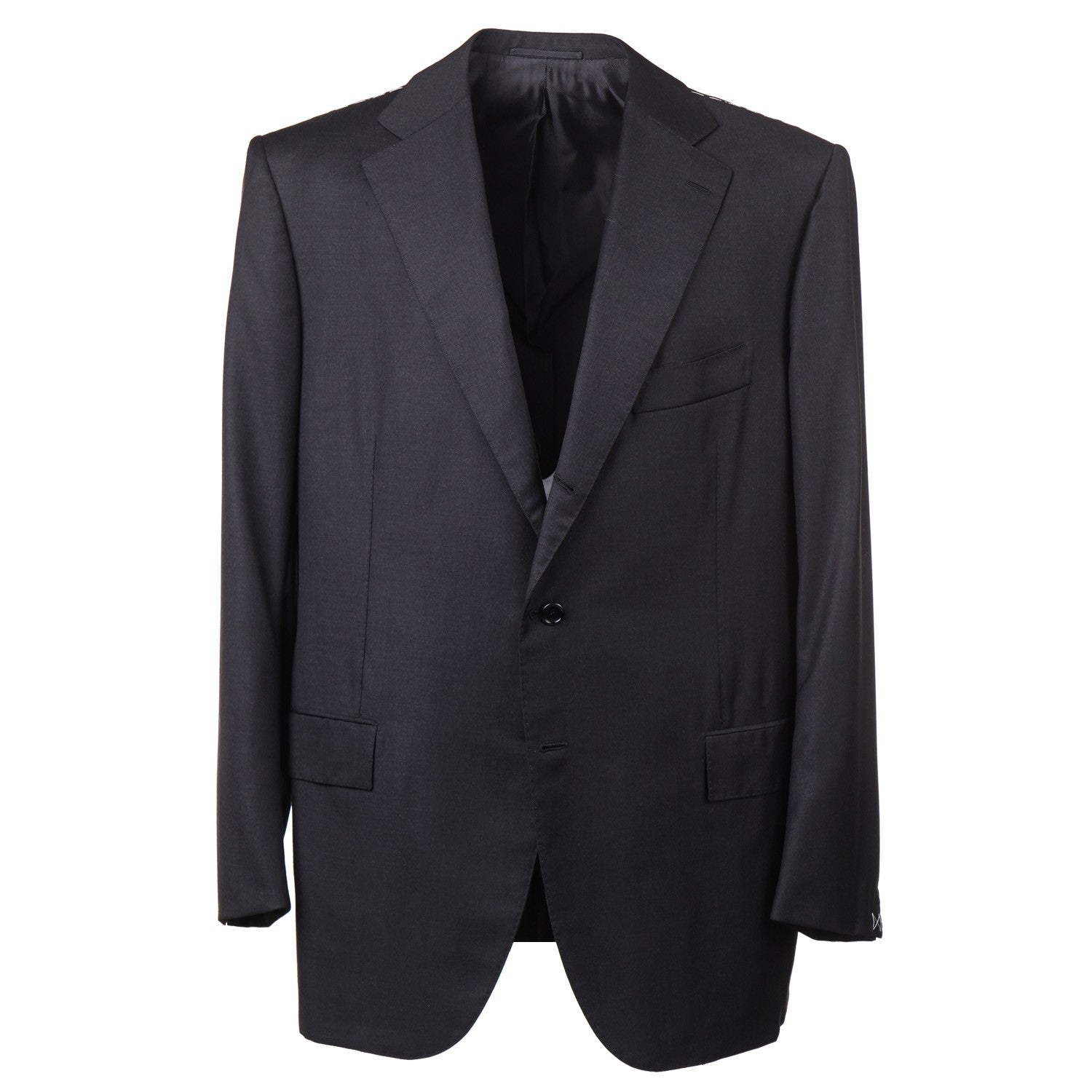 Cesare Attolini Slim-Fit Solid Charcoal Wool Suit - Top Shelf Apparel
