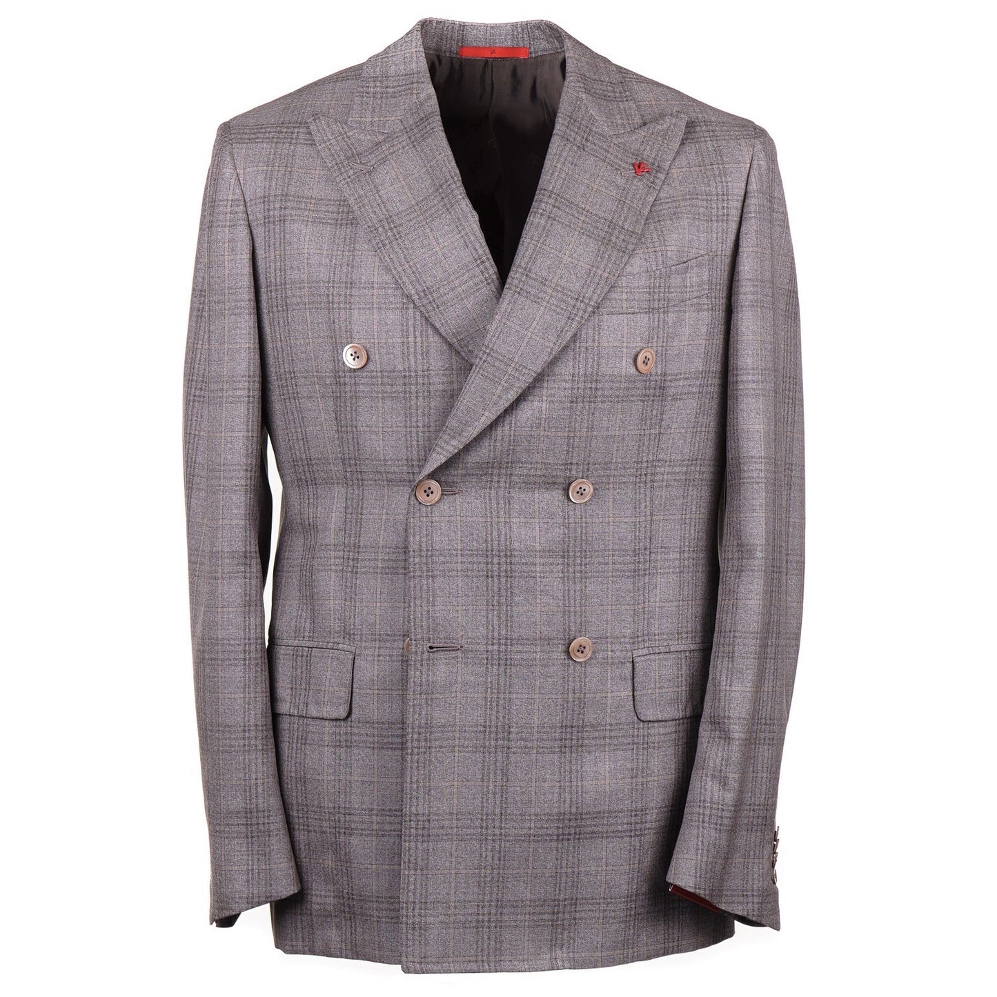 Isaia Layered Check Wool and Silk Sport Coat - Top Shelf Apparel