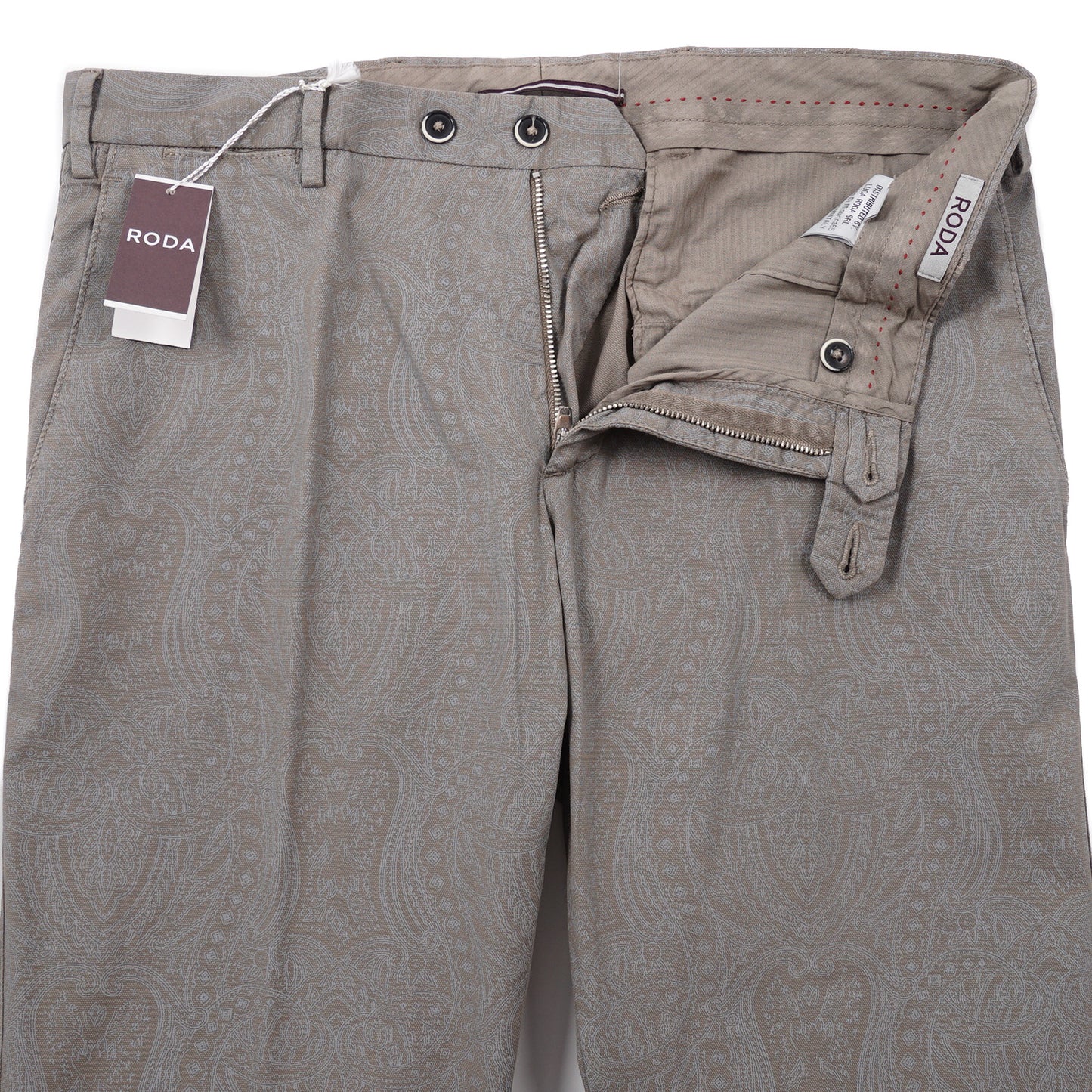 Roda Paisley Print Cotton Pants - Top Shelf Apparel