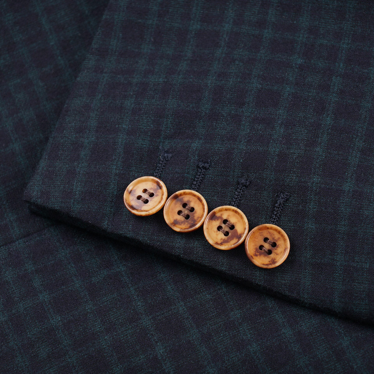 Sartorio Check Wool Suit with Peak Lapels - Top Shelf Apparel