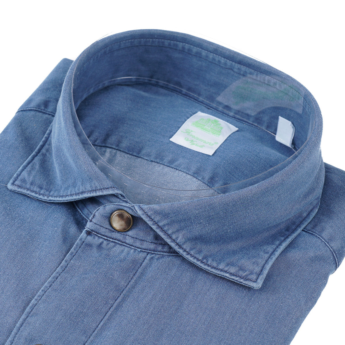 Finamore Snap-Front Denim Shirt - Top Shelf Apparel