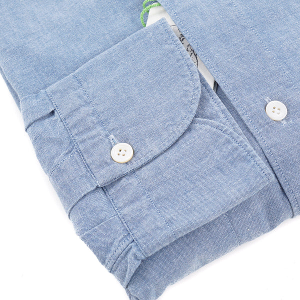 Finamore Herringbone Twill Denim Shirt – Top Shelf Apparel