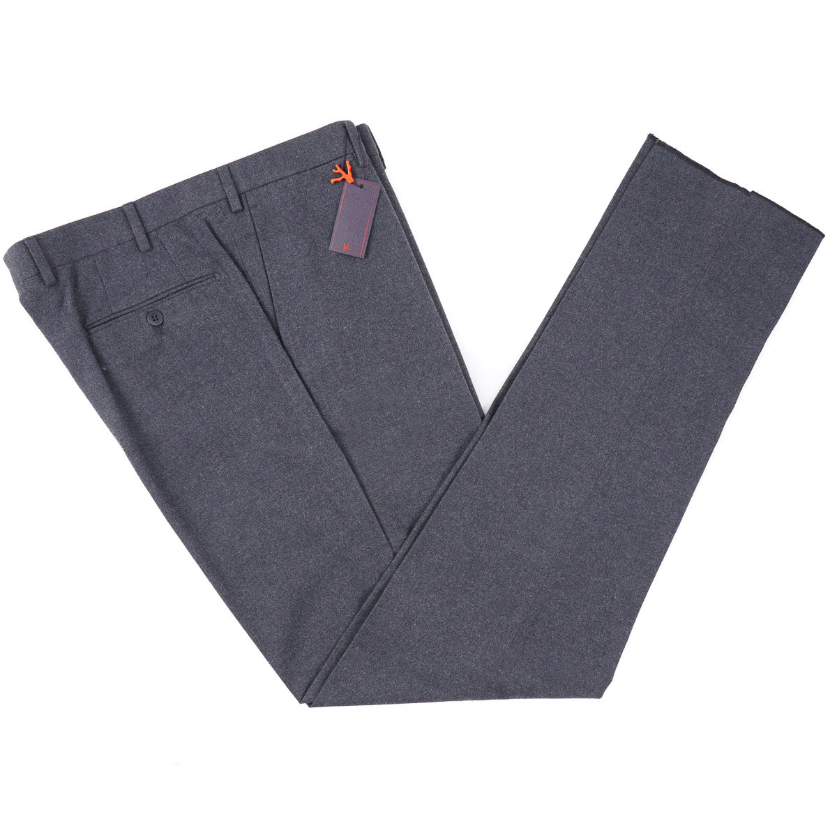 Isaia Slim-Fit Flannel Cotton Pants - Top Shelf Apparel