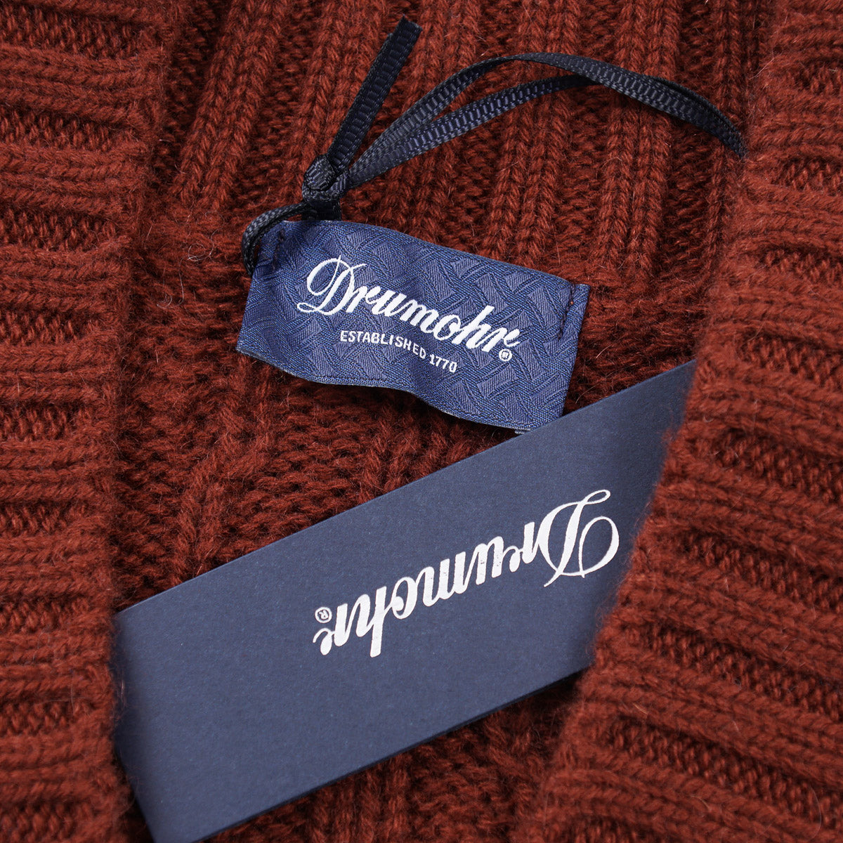 Drumohr Thick Cable Knit Cashmere Sweater - Top Shelf Apparel