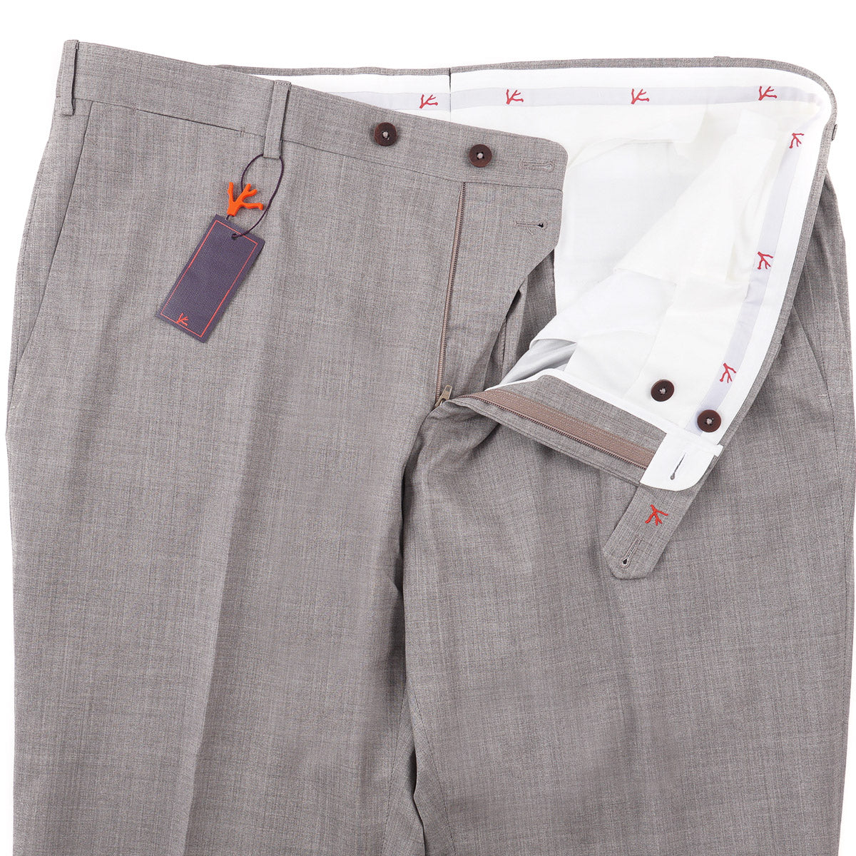 Isaia 'Sanita' Lightweight Wool-Silk Pants - Top Shelf Apparel