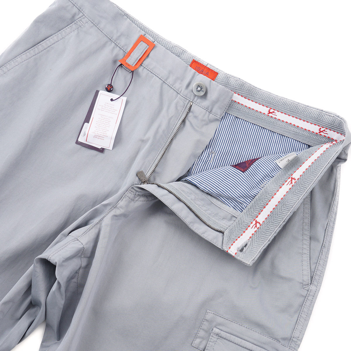 Isaia Cotton Pants with Cargo Pockets - Top Shelf Apparel