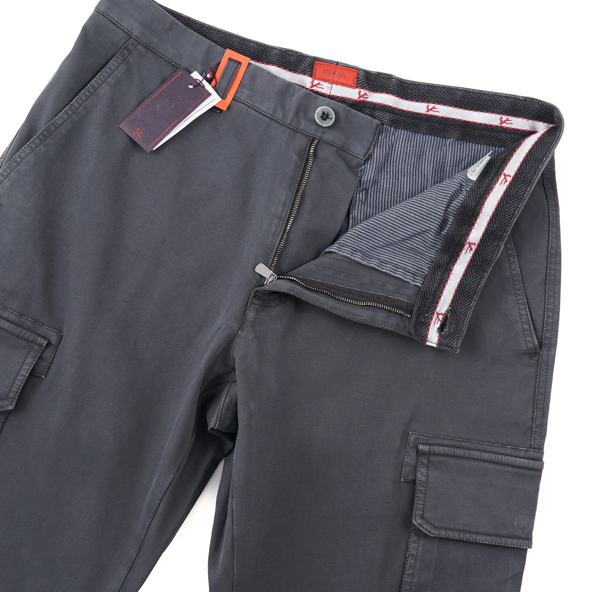 Isaia Cotton Pants with Cargo Pockets - Top Shelf Apparel