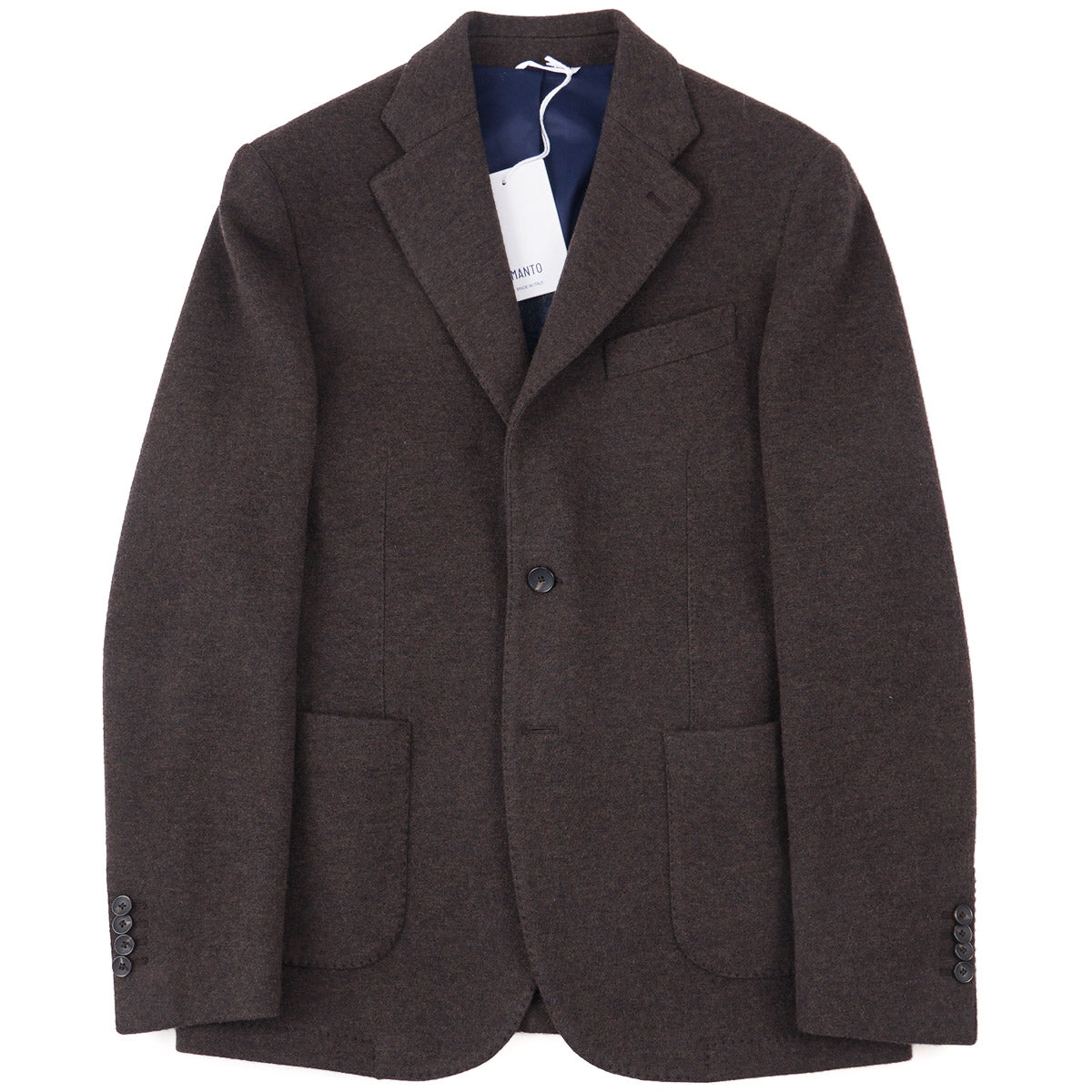 Manto Soft-Constructed Flannel Blazer