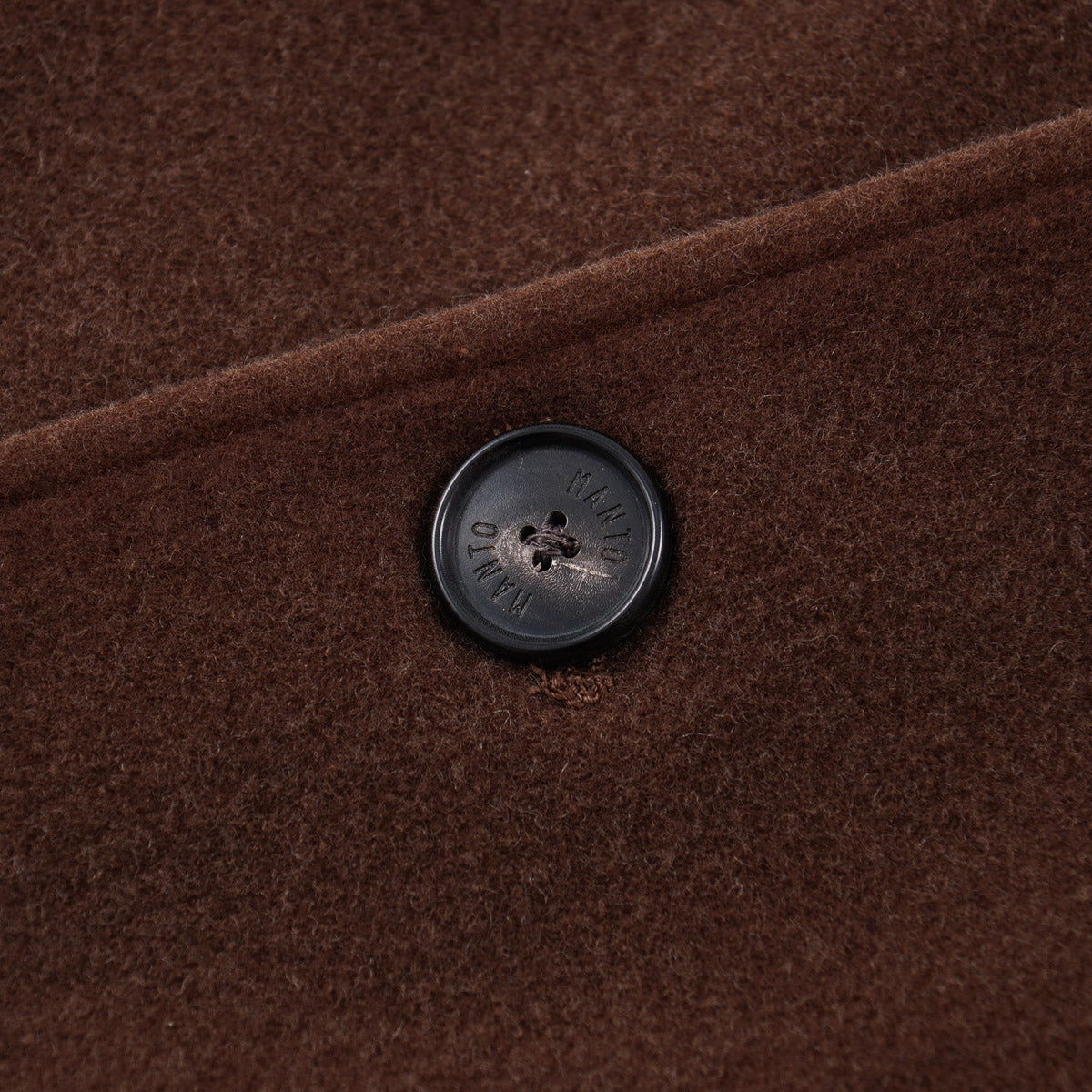 Manto Garment-Washed Wool Coat