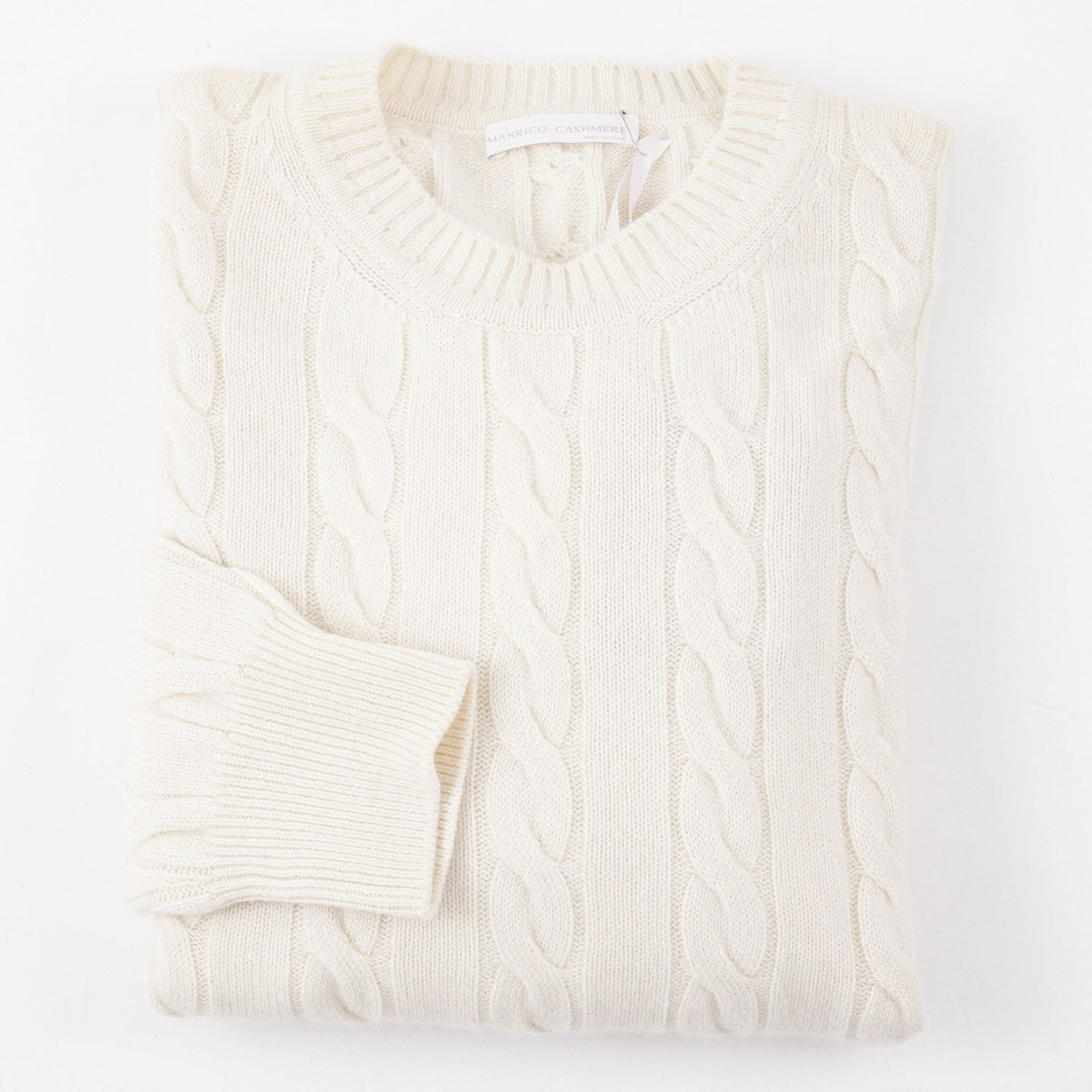 Manrico Cable Knit Cashmere Sweater - Top Shelf Apparel