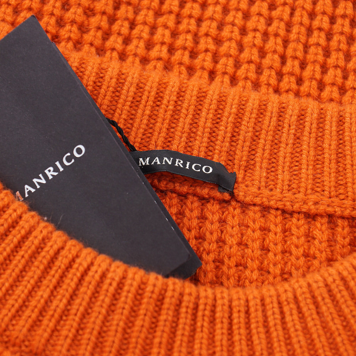 Manrico Thick Waffle Knit Cashmere Sweater - Top Shelf Apparel