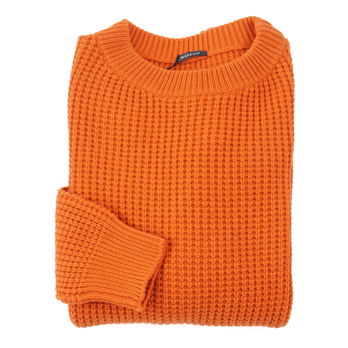 Manrico Thick Waffle Knit Cashmere Sweater - Top Shelf Apparel