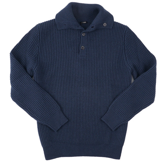 Manrico Thick Waffle Knit Cashmere Sweater - Top Shelf Apparel