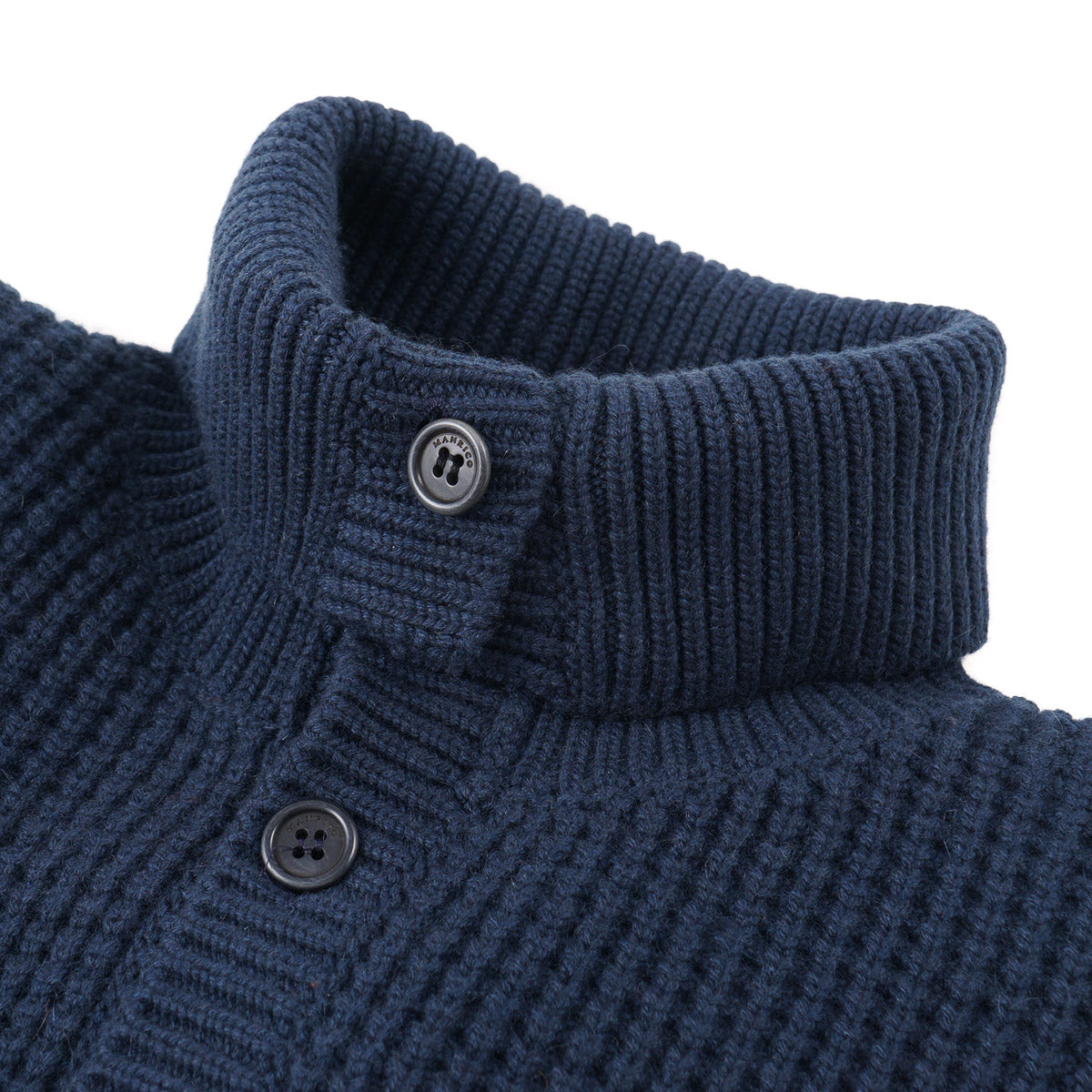 Manrico Thick Waffle Knit Cashmere Sweater - Top Shelf Apparel