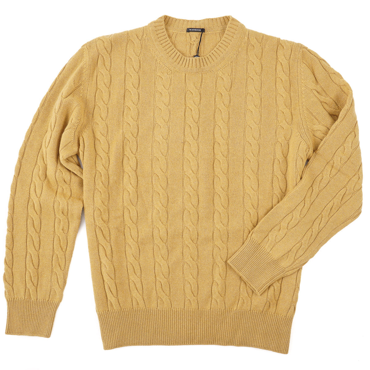 Manrico Cable Knit Cashmere Sweater - Top Shelf Apparel