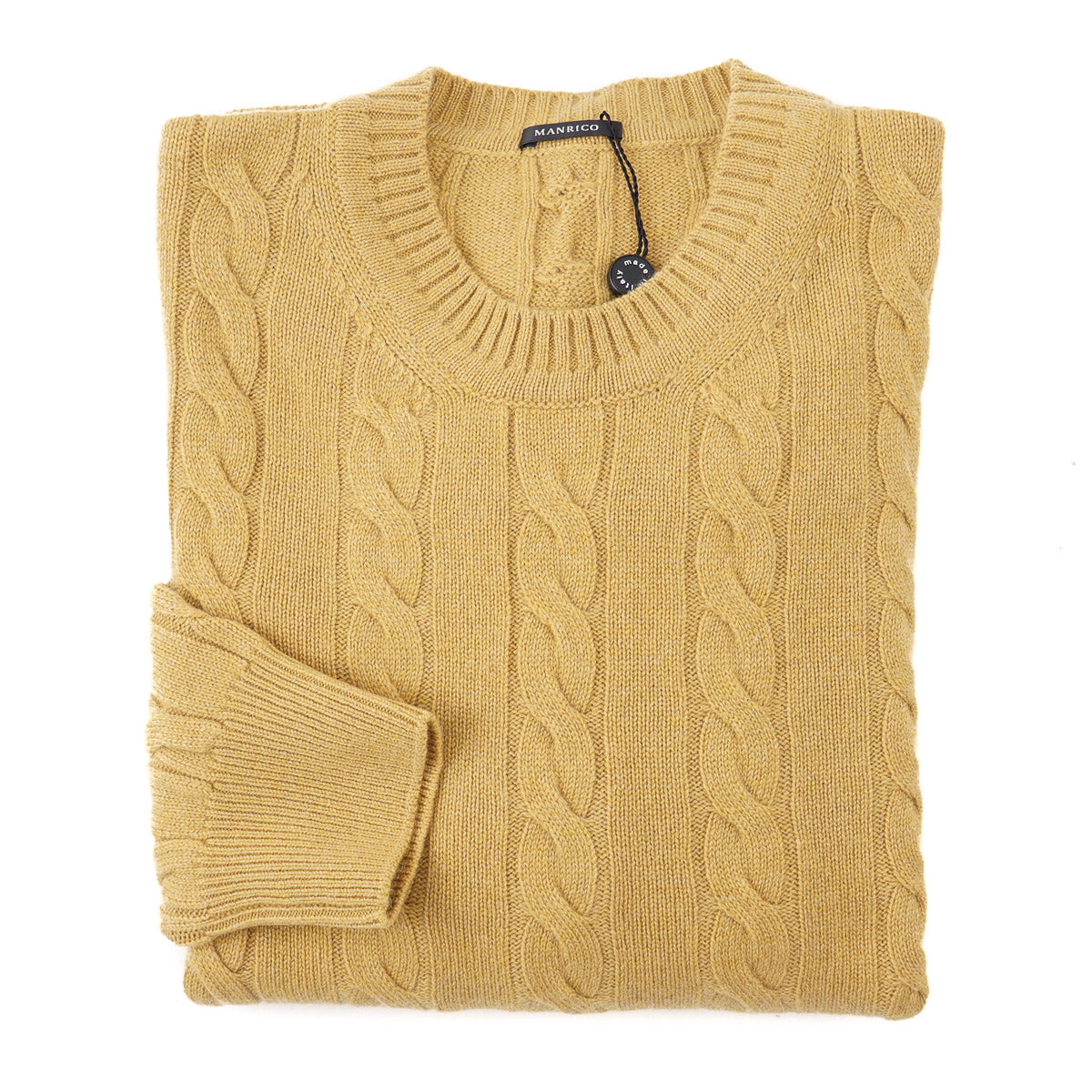 Manrico Cable Knit Cashmere Sweater - Top Shelf Apparel