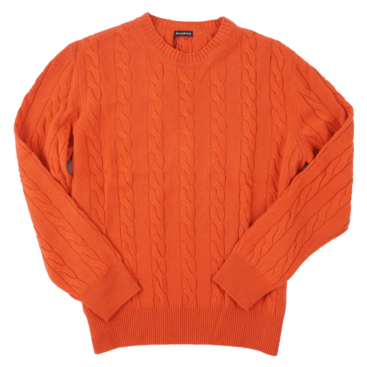 Manrico Cable Knit Cashmere Sweater - Top Shelf Apparel