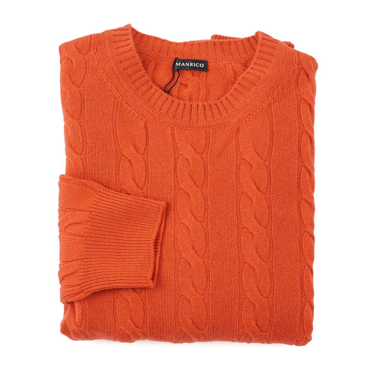 Manrico Cable Knit Cashmere Sweater - Top Shelf Apparel